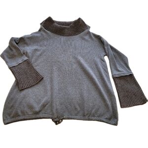 Chico's Zenergy Cotton Turtleneck Sweater Top Size 2